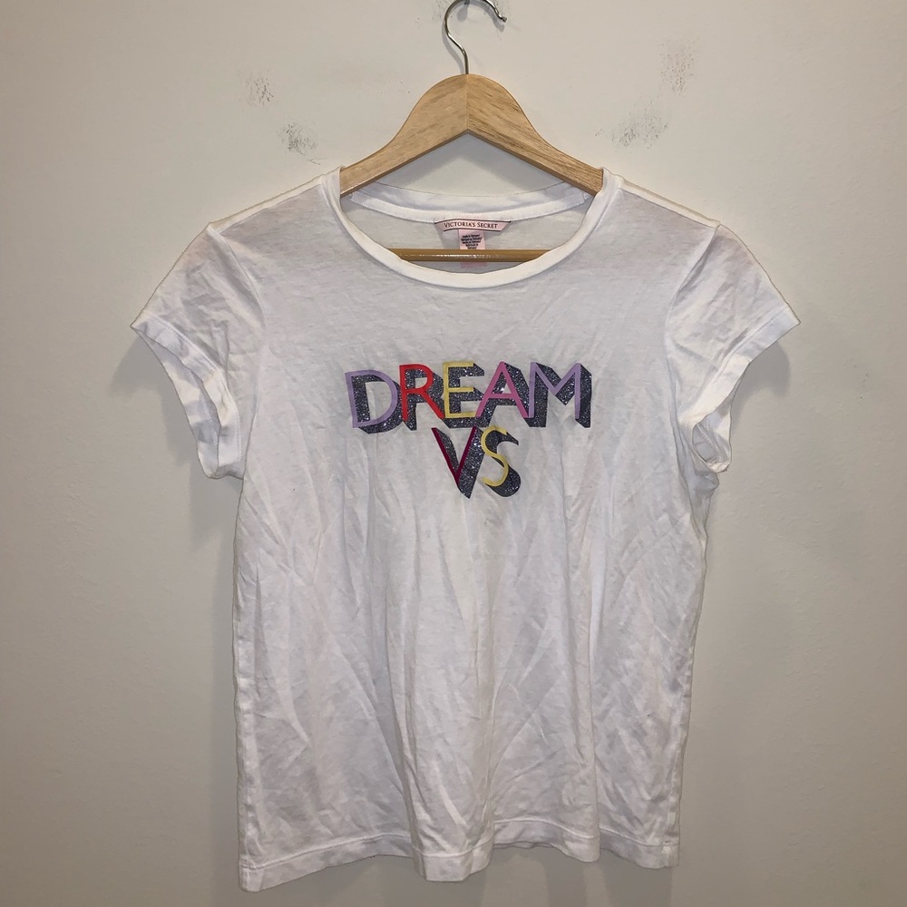 Victoria Secret Dream VS White Multicolor Shirt size XS - Picture 3 of 9